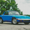 Blue Lotus Elan Car Diamond Painting