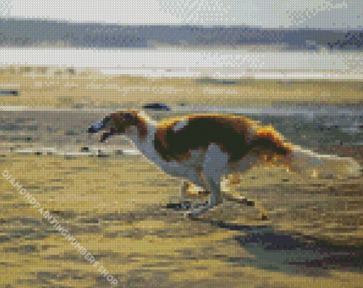 Borzoi Dog Diamond Painting