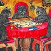 Cats With Ouija Board Diamond Painting