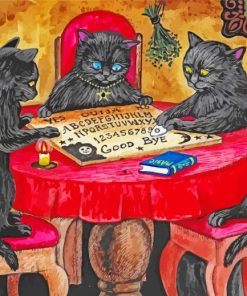 Cats With Ouija Board Diamond Painting