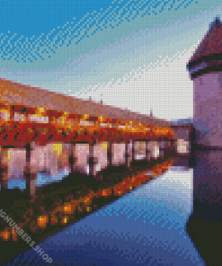 Chapel Bridge Lucerne Diamond Painting