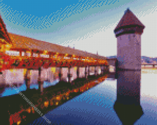 Chapel Bridge Lucerne Diamond Painting