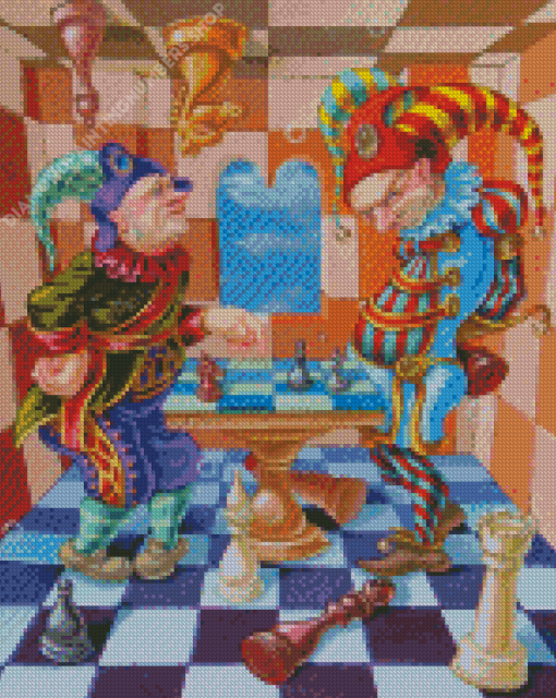 Chess Players Art Diamond Painting