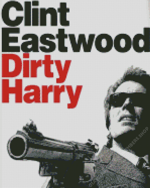 Clint Eastwood Dirty Harry Movie Diamond Painting