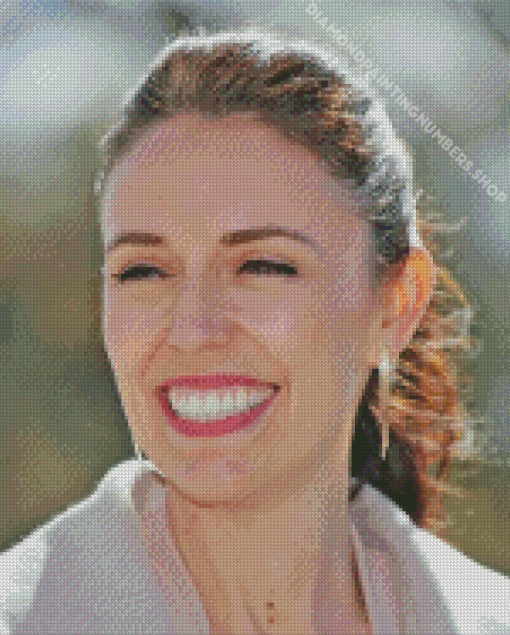 Close up Jacinda Ardern Diamond Painting