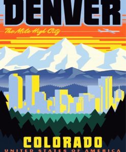 Denver City Poster Diamond Painting