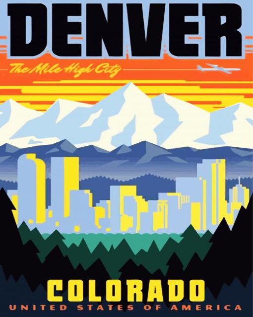 Denver City Poster Diamond Painting