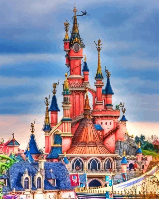 Disney Paris Castle Diamond Painting