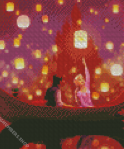 Disney Tangled Lanterns Diamond Painting