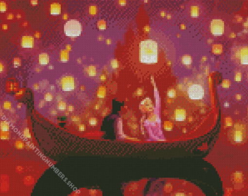 Disney Tangled Lanterns Diamond Painting