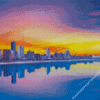 Durban City At Sunset Diamond Painting