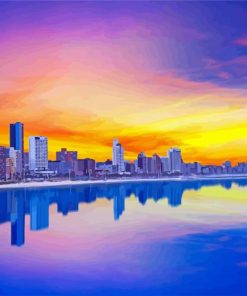 Durban City At Sunset Diamond Painting