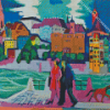 View of Basel and the Rhine Diamond Painting