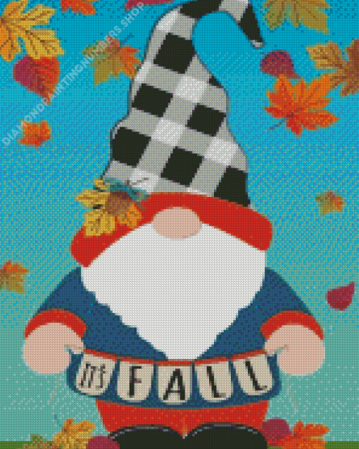 Fall Gnome Diamond Painting