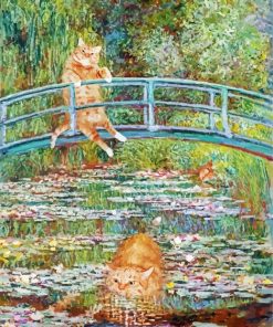 Fat Cats By Monet Claude Diamond Painting