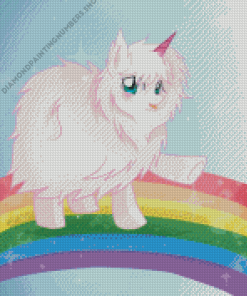 Fluffy Unicorn Diamond Painting