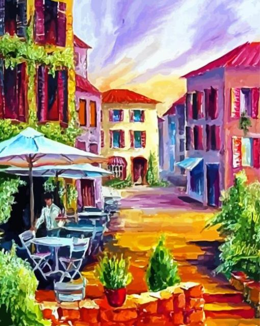 French Country Cafe Diamond Painting