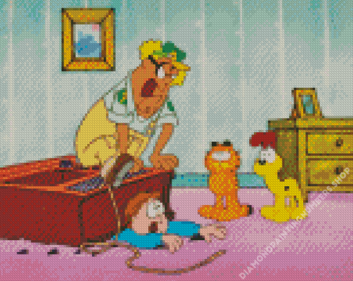 Garfield the Cat and Friends Diamond Painting