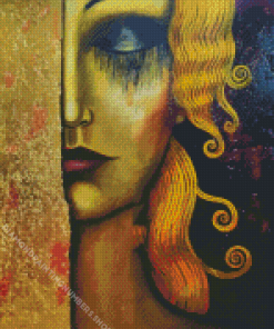 Gold Tears Diamond Painting