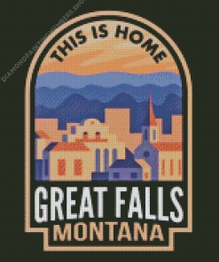 Great Falls Poster Diamond Painting