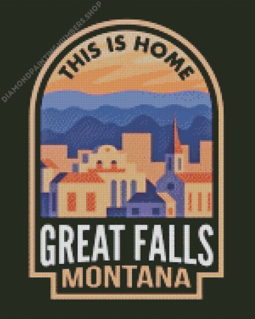 Great Falls Poster Diamond Painting