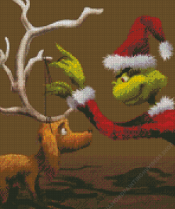 Grinch Max The Dog Diamond Painting