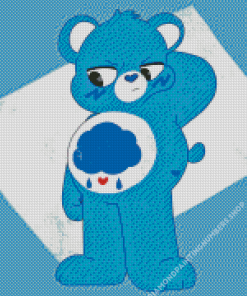 Grumpy Bear Cartoon Diamond Painting