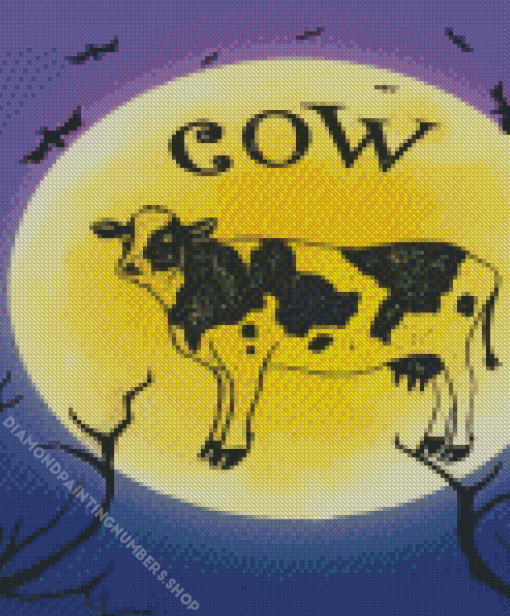 Halloween Cow Diamond Painting