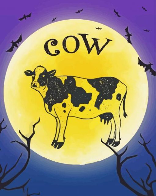 Halloween Cow Diamond Painting