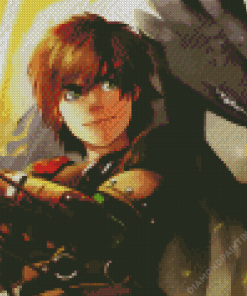 Hiccup and Dragon Animation Diamond Painting