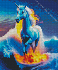 Horse Wave Diamond Painting