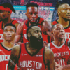 Houston Rockets Team Players Diamond Painting