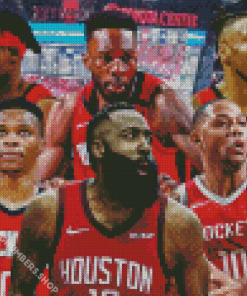 Houston Rockets Team Players Diamond Painting