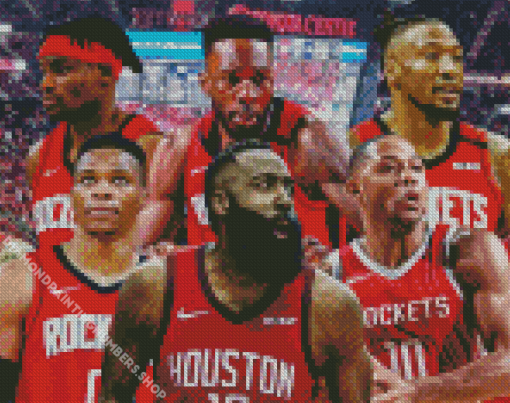 Houston Rockets Team Players Diamond Painting