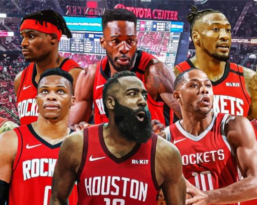 Houston Rockets Team Players Diamond Painting