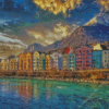 Innsbruck City In Austria Diamond Painting