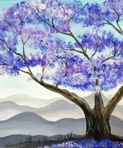 Jacaranda Tree Diamond Painting