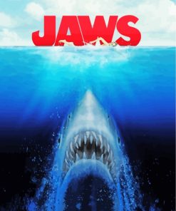 Jaws Movie Poster Diamond Painting