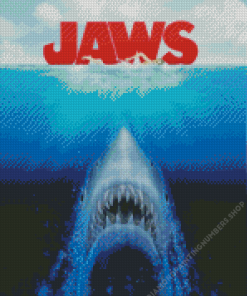 Jaws Movie Poster Diamond Painting