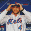 Jed Lowrie Mets Diamond Painting