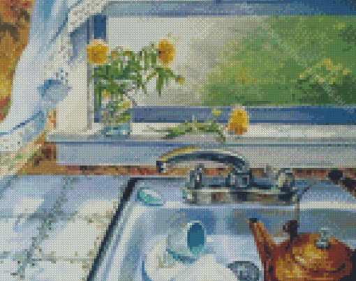 Kitchen Window Diamond Painting