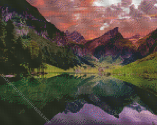 Lake Lucerne Landscape Diamond Painting