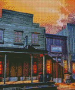 Little Western Town Diamond Painting