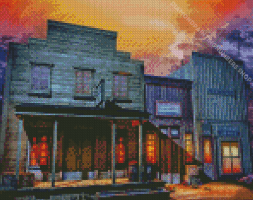 Little Western Town Diamond Painting