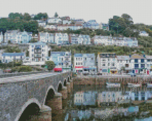 Looe Harbour Cornwall Diamond Painting