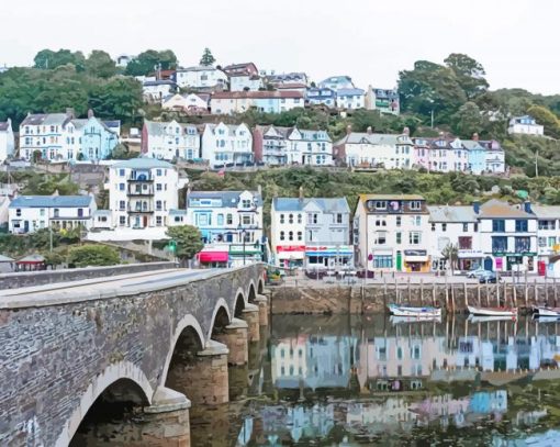 Looe Harbour Cornwall Diamond Painting