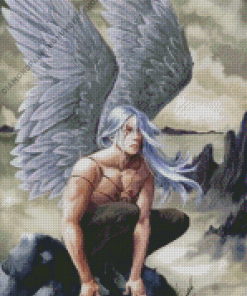 Man Angel Diamond Painting