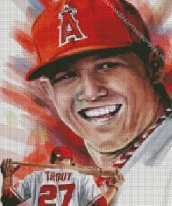 Mike Trout Diamond Painting