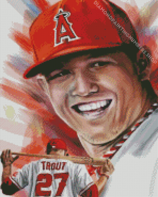 Mike Trout Diamond Painting