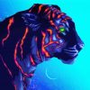 Neon Tiger Animal Diamond Painting